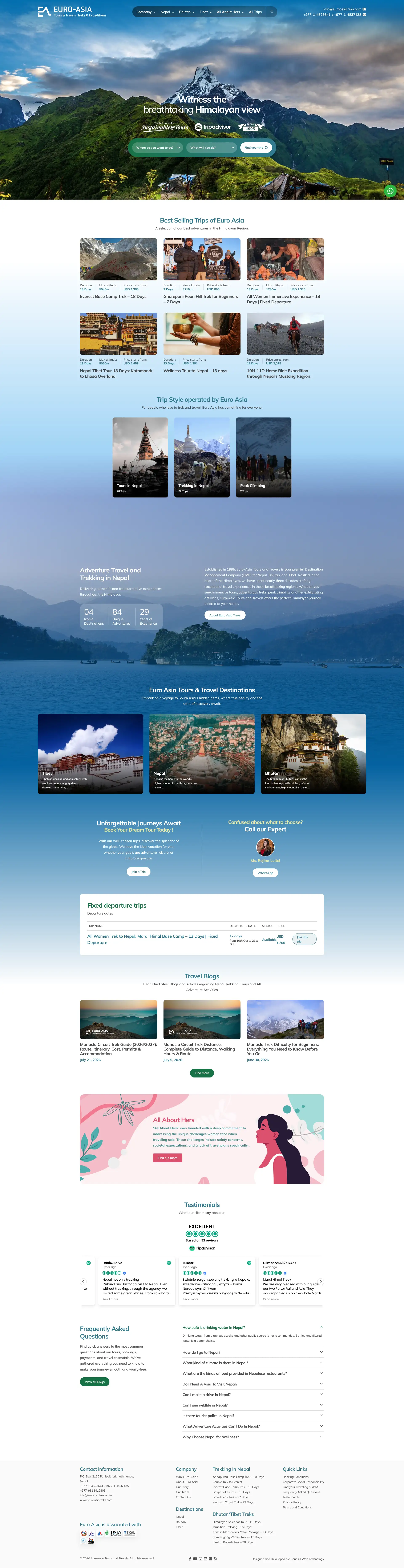 Euro-Asia Tours & Travels, Treks & Expeditions